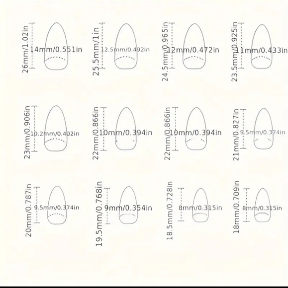 Valentine's Day Press-On Fake Nails 💅 Medium with Free Super-Strong Glue - Picture 5 of 10